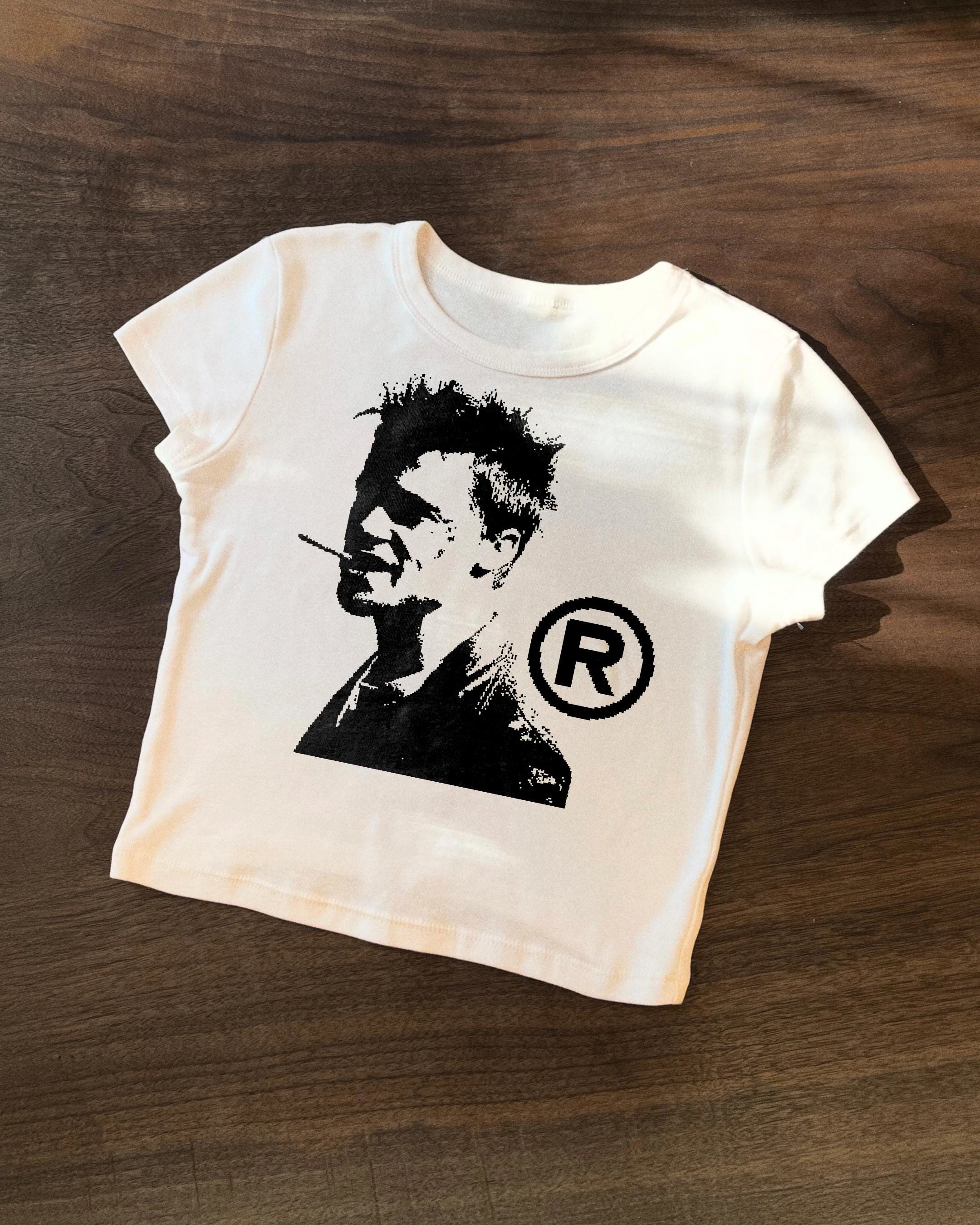 Fight Club | Movie Shirt | Graphic Y2K Street Baby Tee | Cropped Graphic T-Shirt | Vintage Style