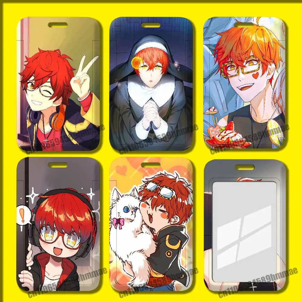 For Mystic Messenger 707 Employee ID Card Holder Office Badge Student Work Bank Credit Holders Hard Case Shell
