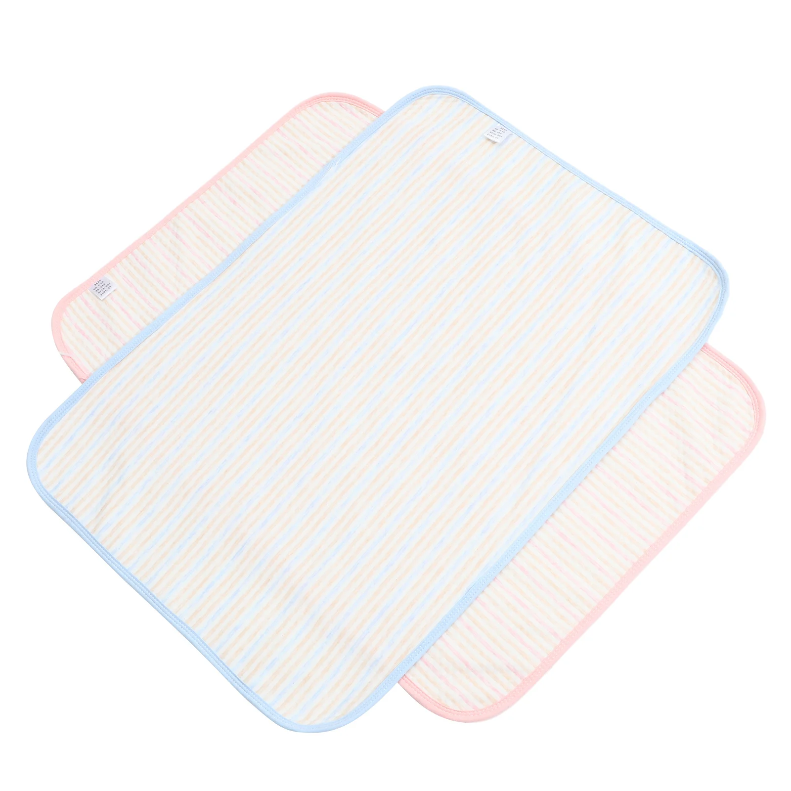 2Pcs Waterproof Breathable Baby Changing Pads Multipurpose Nursing Cushions for Home Diaper Changing Mat Reusable Cotton Infant