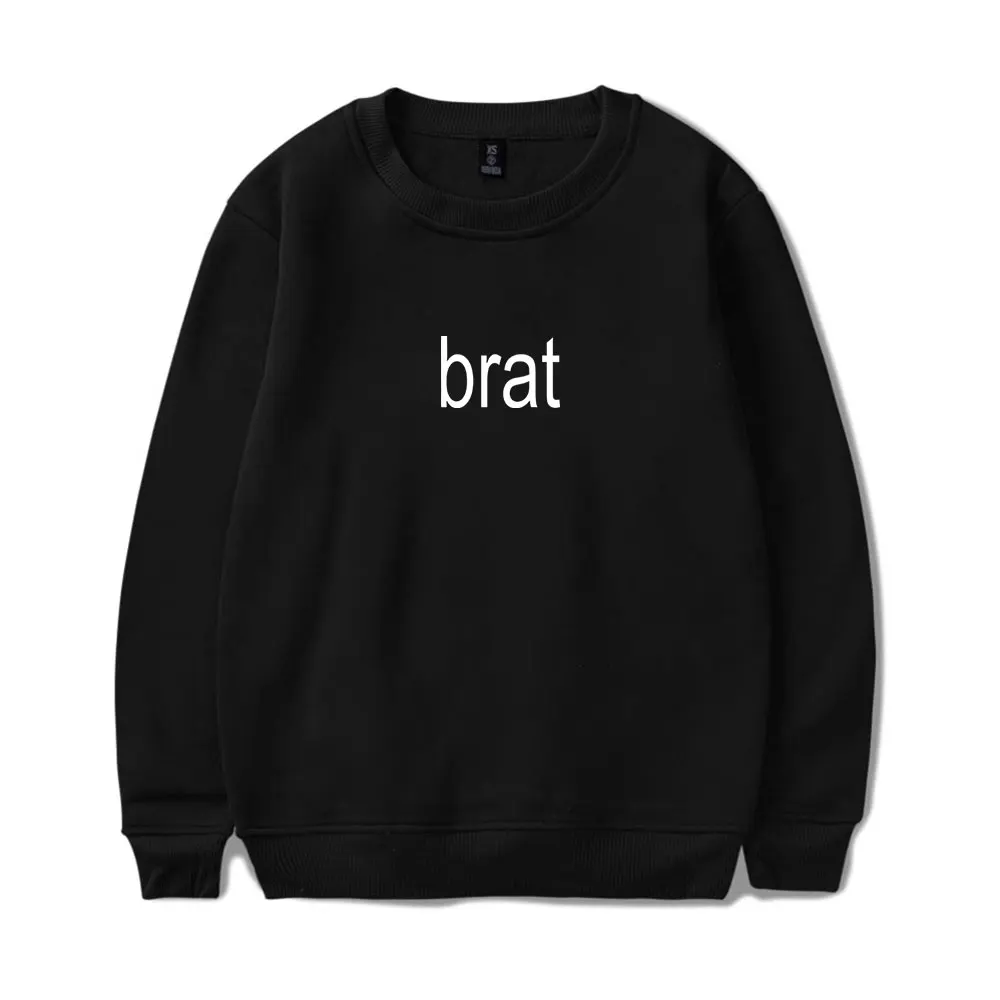 Charli XCX Brat Crewneck Sweatshirts Women Men Long Sleeve Fashion Pullover Clothes