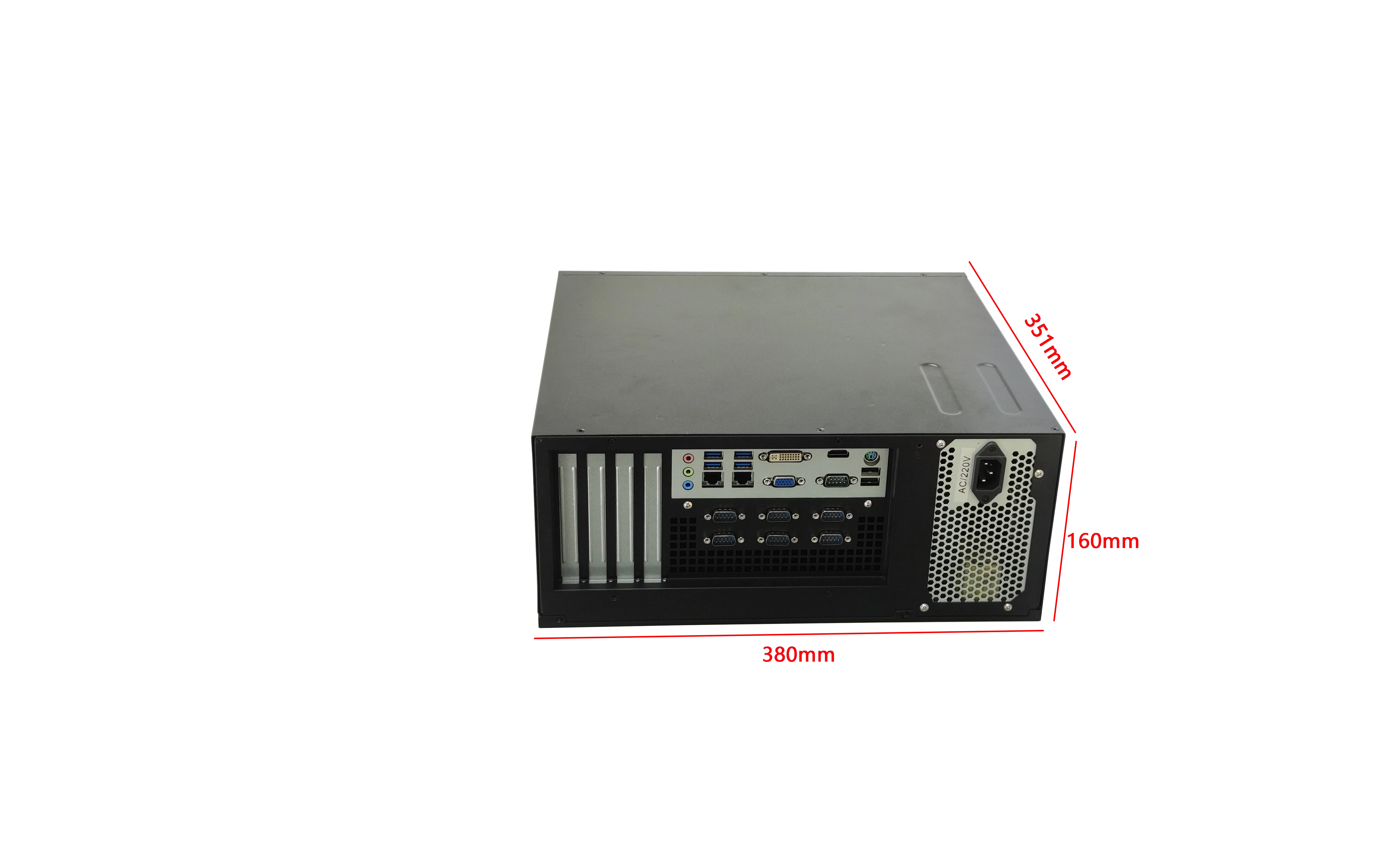 IPC400U-M316F Desktop Industrial PC Supports Celeron N3150 N3160 N3700 Single DDR3 Max 8G ATX Power