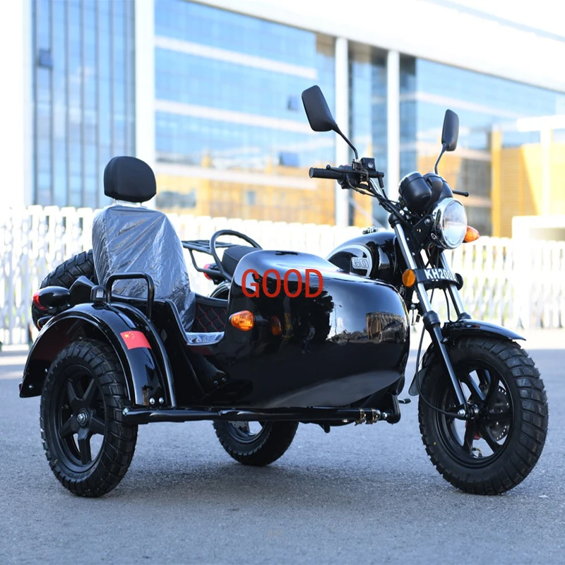 150CC/200CC three wheels 95kmph gasoline motorcycle fuel tricycle with sidecar