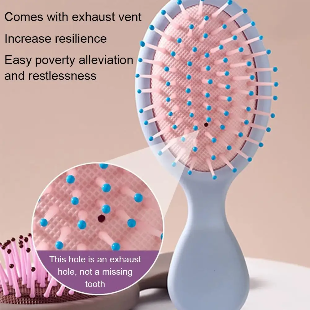 

Portable Macaron Massage Air Cushion Comb Beauty Makeup Portable Comb Home Use Convenient Carry Hair Comb