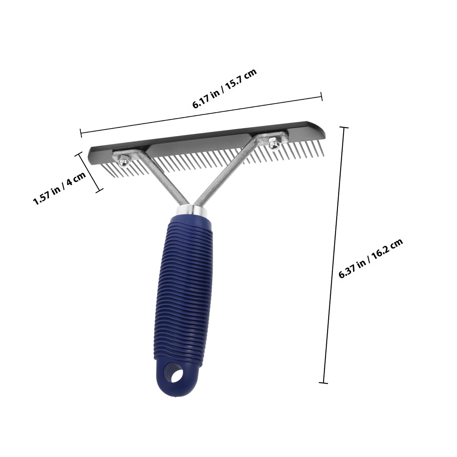 الفولاذ المقاوم للصدأ الحصان Dematting فرشاة أشعل النار مشط أداة تهذيب الشعر للكلاب الماشية الأغنام البقرة Deshedding معطف الغسيل الحيوانات الأليفة #6