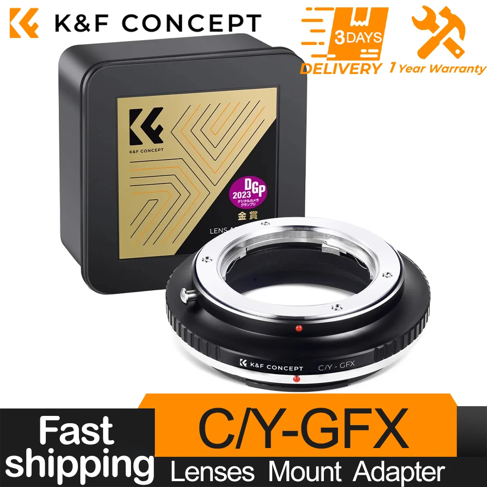 K & F Concept Contax/Yashica CY SLR Объективы для Fuji GFX Camera Lens Mount Adapter для Fujifilm GFX 50S GFX 50R GFX 100 GFX 100S