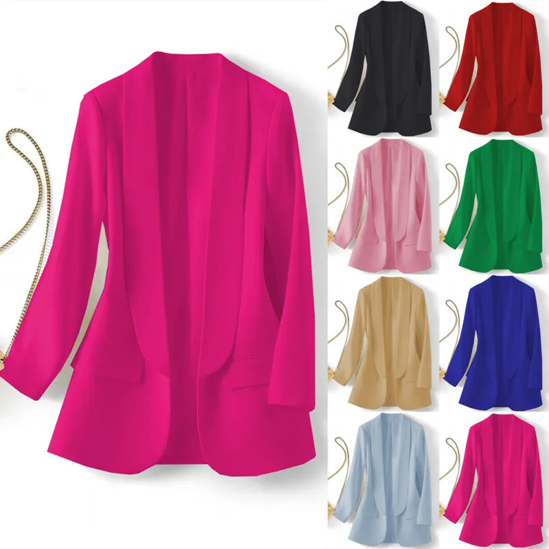 

Spring 2024 Women's Faion s Jaets Ladies Suits Long Sve Commute Sle Regular Sve ape Korean Trend