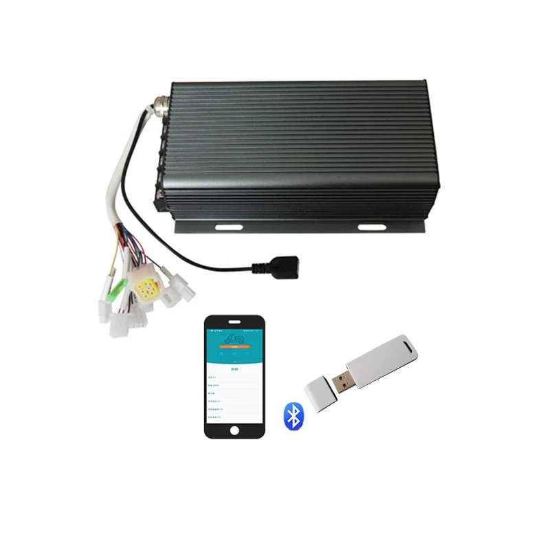 

Синусоидальный программируемый контроллер Sabvoton SVMC72200 с соответствующим Bluetooth или USB-кабелем для электрического двигателя велосипедного скутера