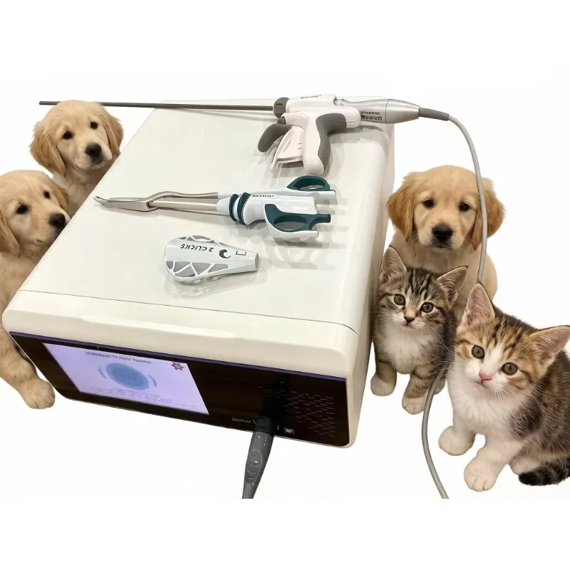 Multi-Function Veterinary Surgical System with 5mm Ultrasonic Scalpel for Animal and Pet Procedures