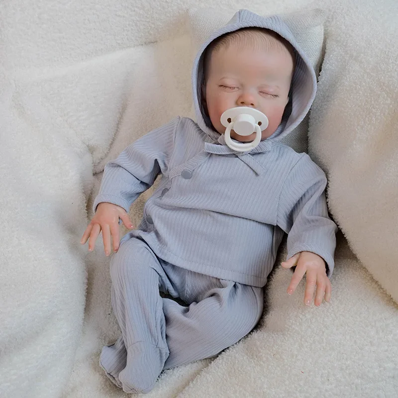Muñeca Reborn de 48cm, Primrose Sleep/Awake, tamaño de bebé recién nacido, piel 3D realista con venas detalladas, bebé Reborn