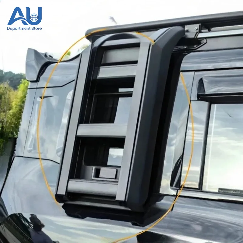 Suitable for T2 2024 Jetour  Roof Side Ladder Aluminum Alloy Rear Window Folding Ladder Rack