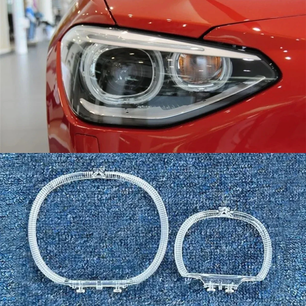 

For BMW 1 Series LED Car Accessories DRL Daytime Running Lights Guide Ring Headlight Angel Eyes Light Tube 2012 2013 2014