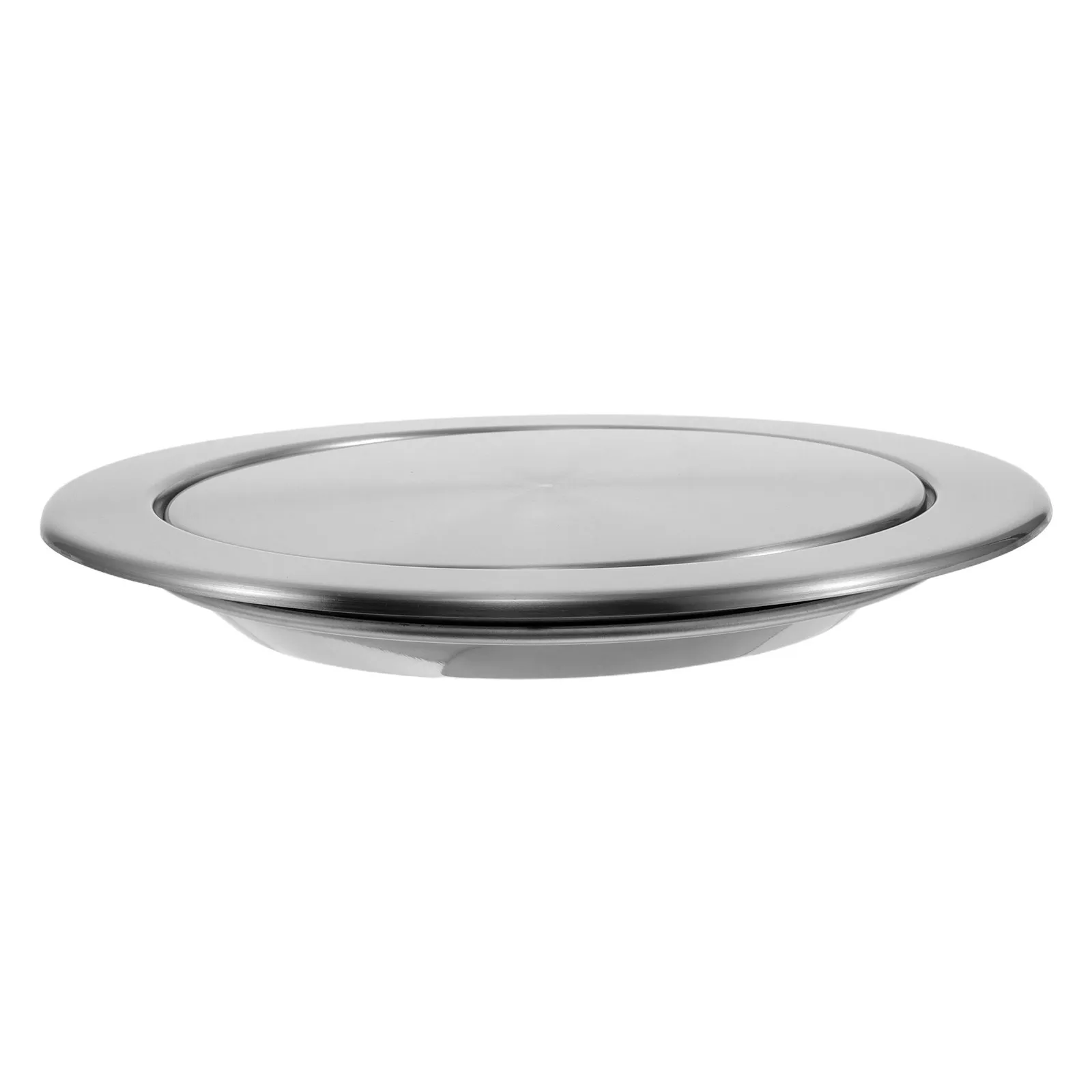 

Counter Embedded Trash Bin Lid Stainless Steel Built-in Flip Swing Lid Kitchen Cabinet Recessed Garbage Can Cover 20Cm 7.87 Inch