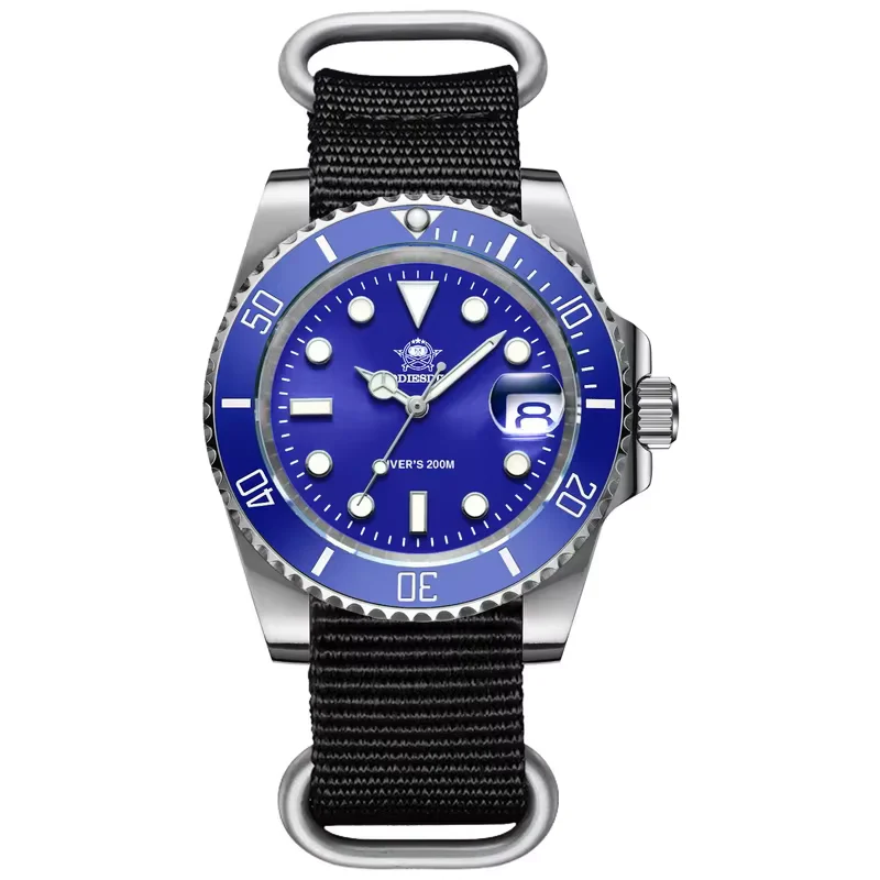ADDIESDIVE 2023 Neue Männer Quarzuhr Stahl Super Leuchtende Keramik Lünette 200 m Wasserdicht Kalender Armbanduhr Relógio de Quartzo