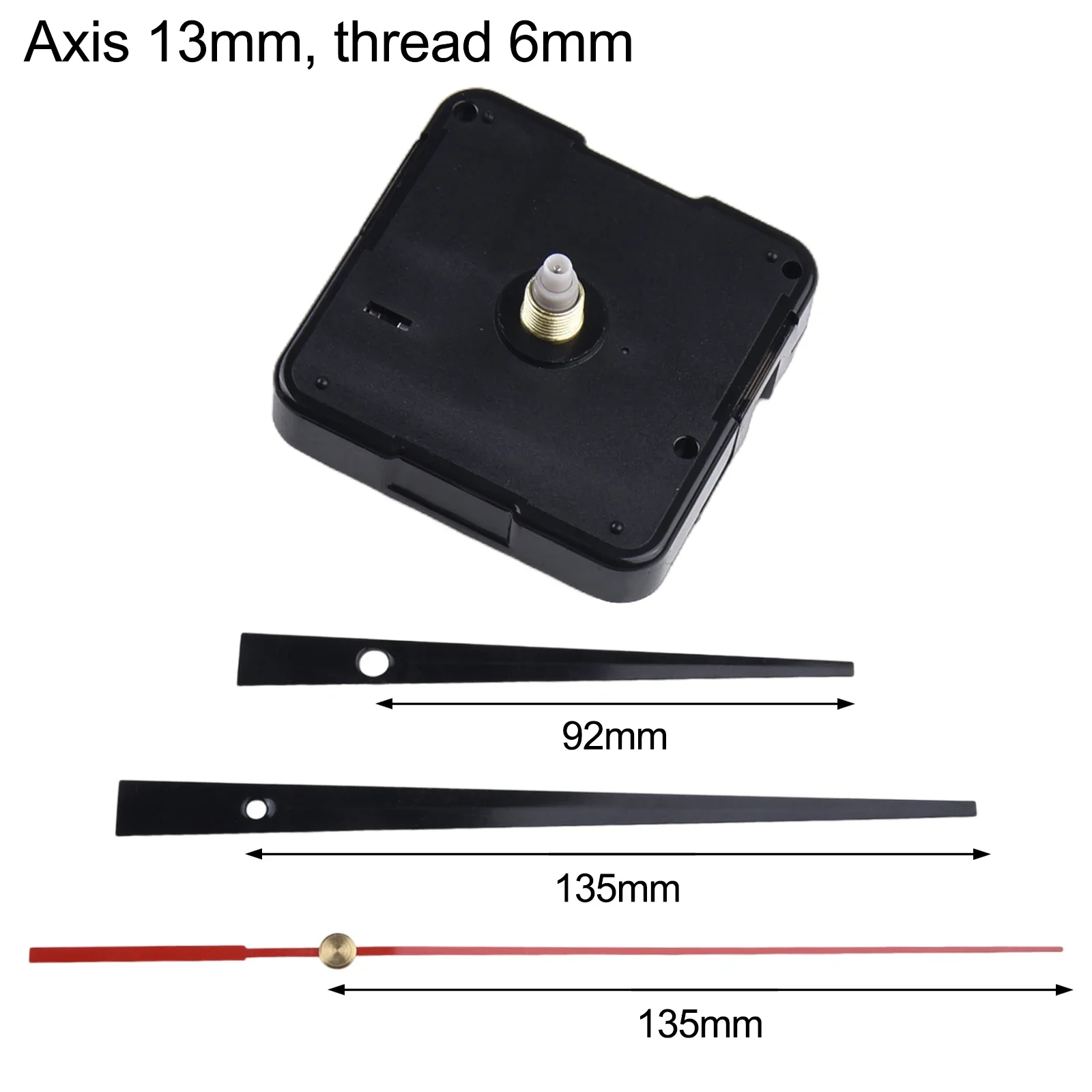 1set55x55x16mm Wall Clock Tide Quartz Controlled Clock Movement Mechanism Replacement Set Blacks Metal Hanger Accessories Clock