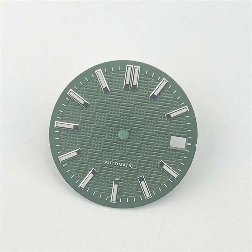 Replacement NH35 Dial Green Luminous 28.5mm Watch Dail for NH35A/4R35 Movement Mechanical Watch Face