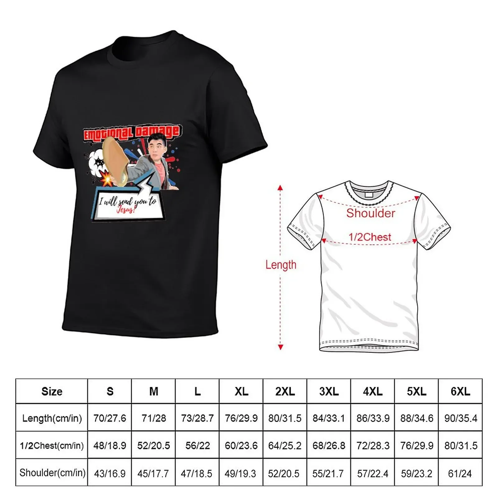 Emotional Damage Steven He Meme T-Shirt basketball graphic tees custom t shirt men clothings