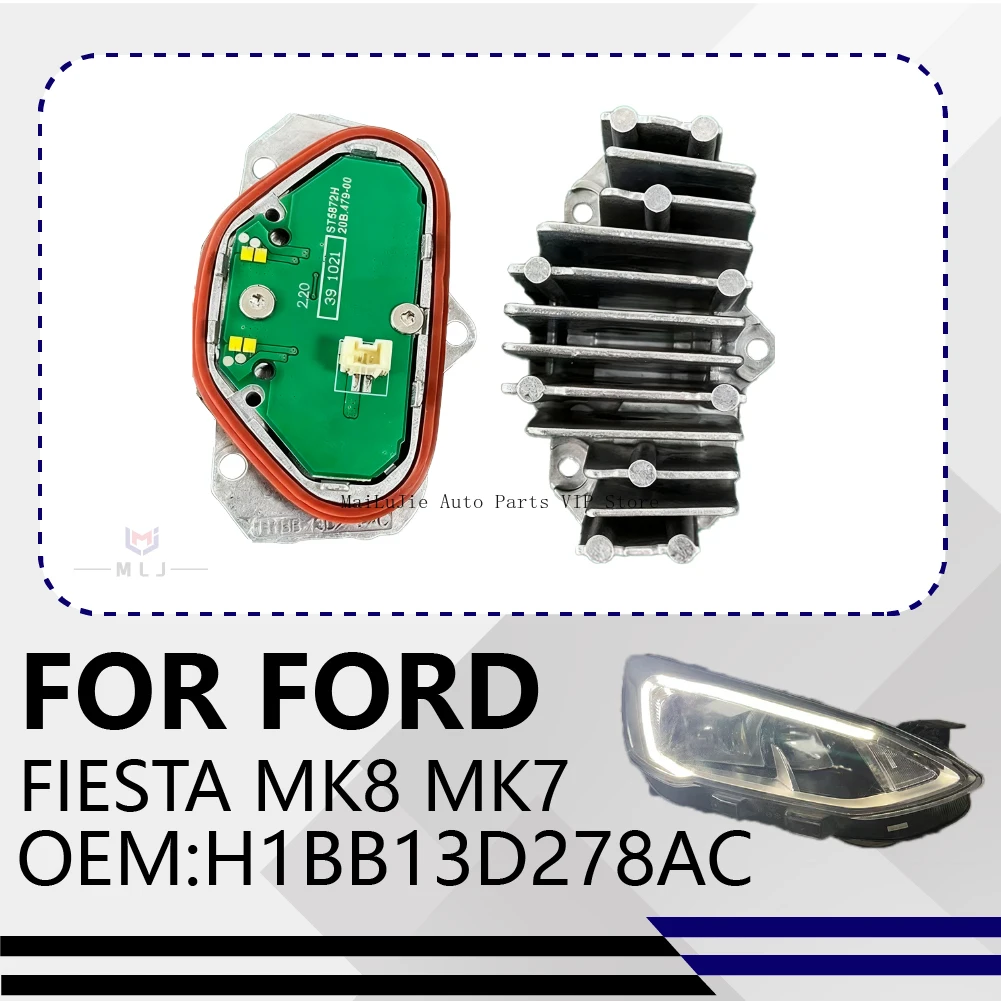 

H1BB13D278AC LED Headlight Daytime Running Light Module Source Driver For Ford Fiesta MK8 MK7 Focus MK4 Transit Custom Puma