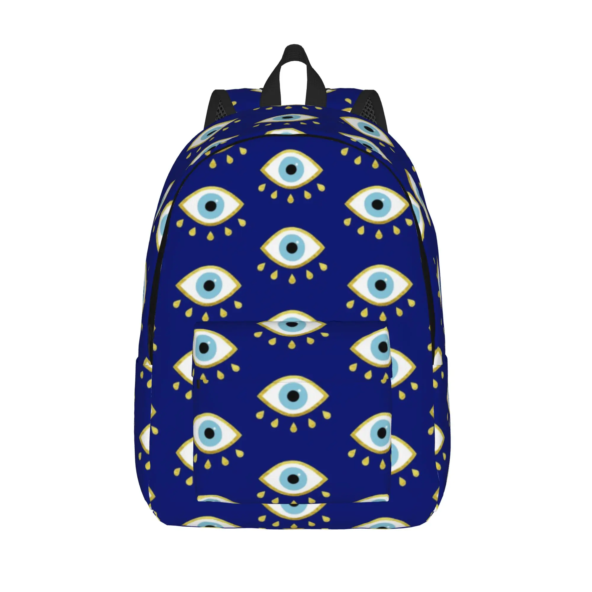 Magic Blue  Eye Talisman Cool Backpack Work Evil Eye Blue Nazar Amulet Pattern Boho Daypack for Men Women Laptop Shoulder Bag