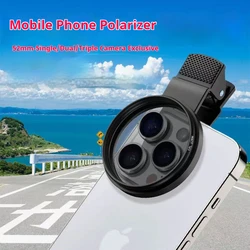Polarizer Filter 52mm CPL Filter for Iphone Android Smartphones Camera Lens for Taking Photos of Water Surfaces Glass Buildings