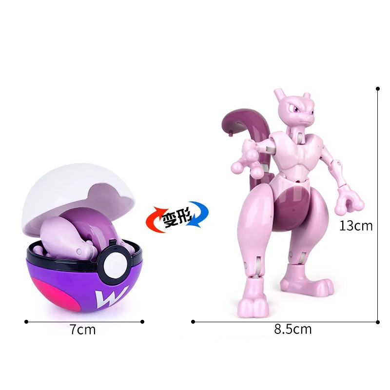 Pokemon PokeBall Blind Box Movable And Transformable Pikachu Super Dream Flame Dragon Cartoon Handheld Doll Children's Toy Gift