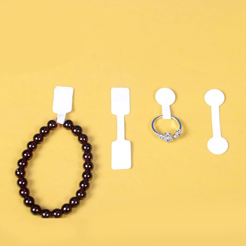 

200 шт. 2 комплекта самоклеящихся пустых круглых белых ювелирных этикеток для колец, ожерелья, браслета, ценовых наклеек, подходящей этикетки для папок с файлами