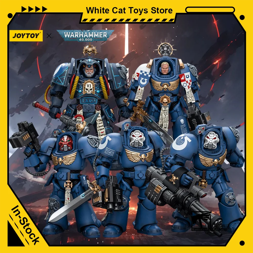 [IN STOCK]JOYTOY Warhammer 40K 1/18 Action Figures Ultramarines Terminator Squad Librarian Anime Model Game Figurine Toys Gift