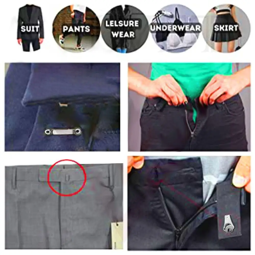 مشابك معدنية للخطاف والبار للملابس ، صياغة ذاتية الصنع ، إكسسوارات خياطة ، مشبك ملابس ، إصلاح ، خطافات بانت ، سراويل #3
