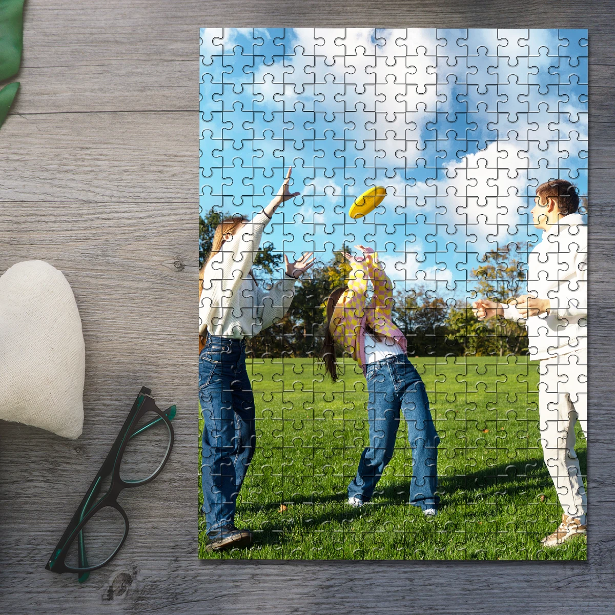 35/300/500/1000pcs Personalized Custom Photo Puzzle selfie Parent-Child Interactive Diy Assemble Game Toy