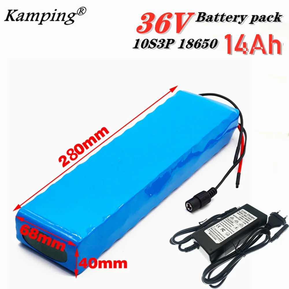 

36V 14ah Battery E-bike battery pack 18650 lithium battery pack 500W High Power and Capacity 42V 14000mAh Ebike electric bicycle