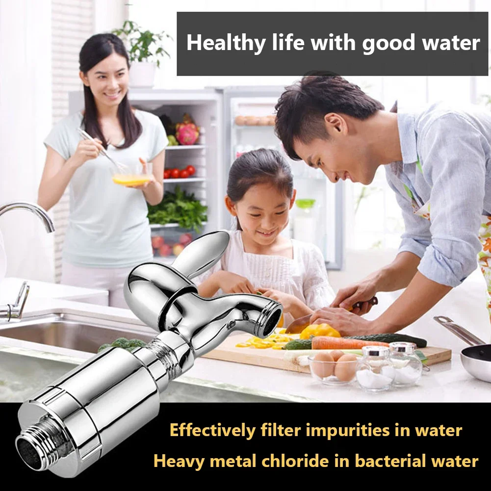 

Activated Carbon Filtered Showers Head Easy Installation Faucet Purification Strainer Detachable Easy Use Bathroom Accessories