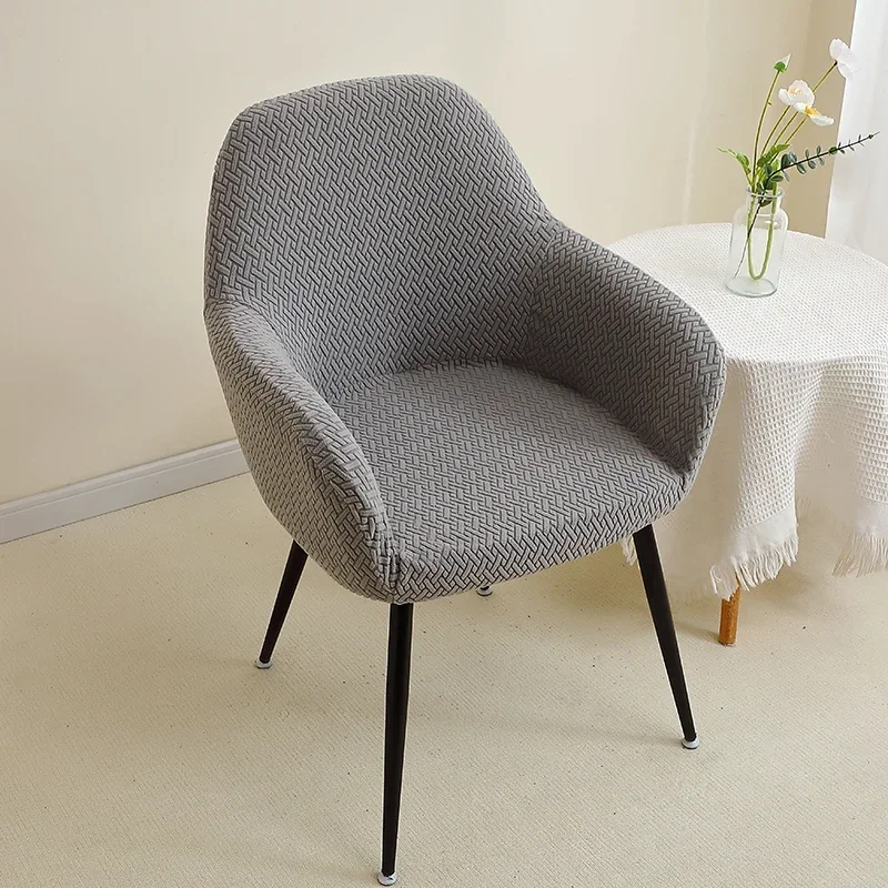 1/2 stücke Jacquard Stuhlhussen Hohe Arm Esszimmer Stuhl Abdeckung Elastische Stuhl Sitz Schonbezug Schutz für Hochzeit Wohnzimmer hause – Detail 2