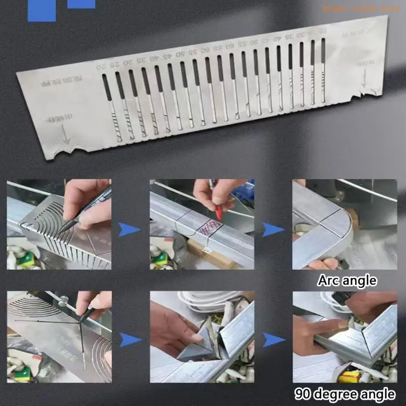 Điều chỉnh góc chính xác & đường cong Công cụ đánh dấu cho uốn & hàn ống vuông HX6C
