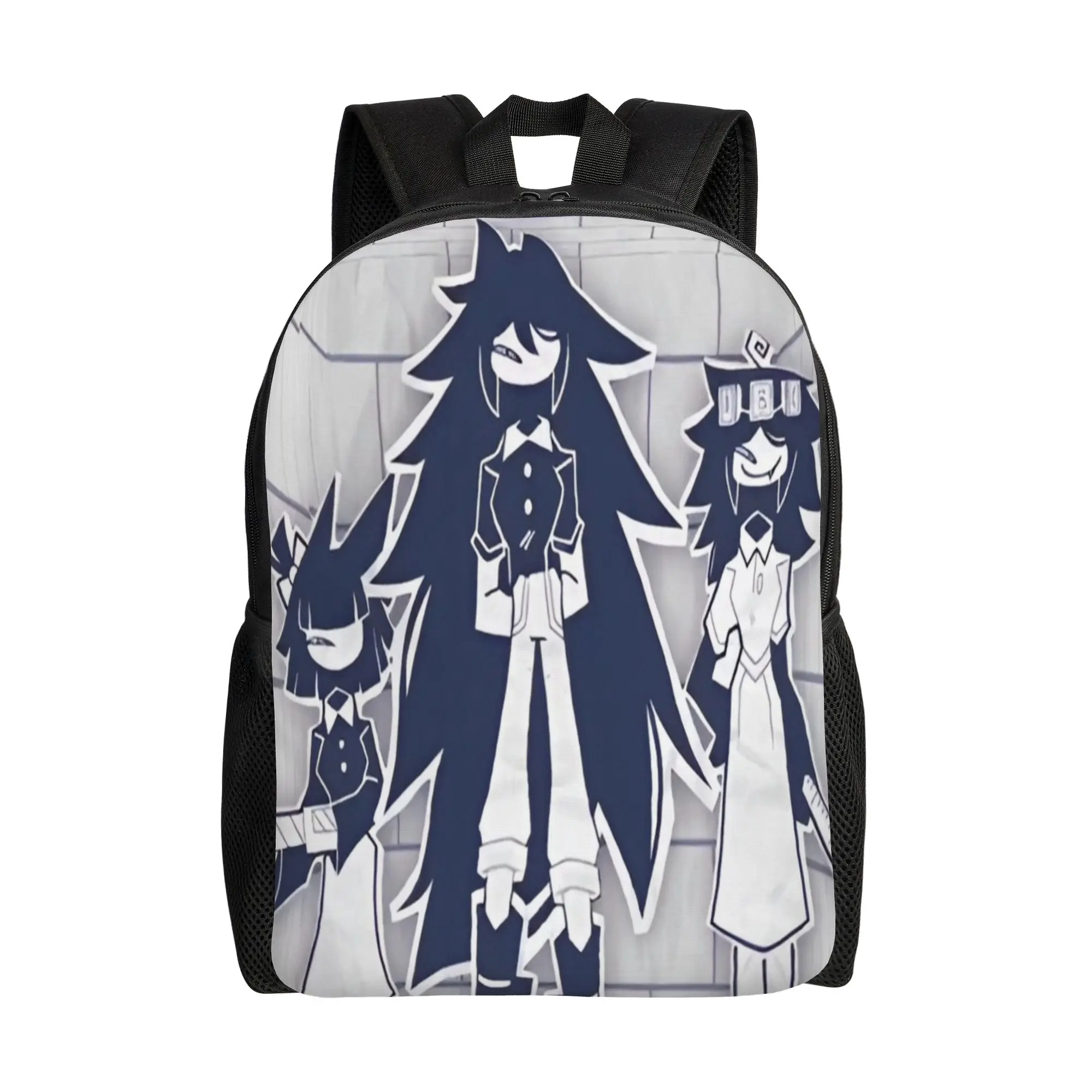 

Cartoon Anime Miss Circle Backpack for Men Women Cool Student Work Daypack Fundamental Paper Education Laptop Canvas Bags Sports
