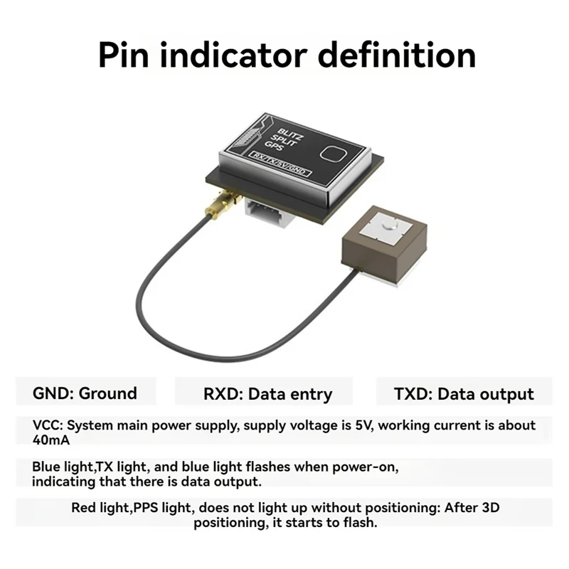 

B05C-For Iflight BLITZ SPLIT GPS Defender25 UBLOX M10 Onboard LNA For RC DIY FPV Racing Drone