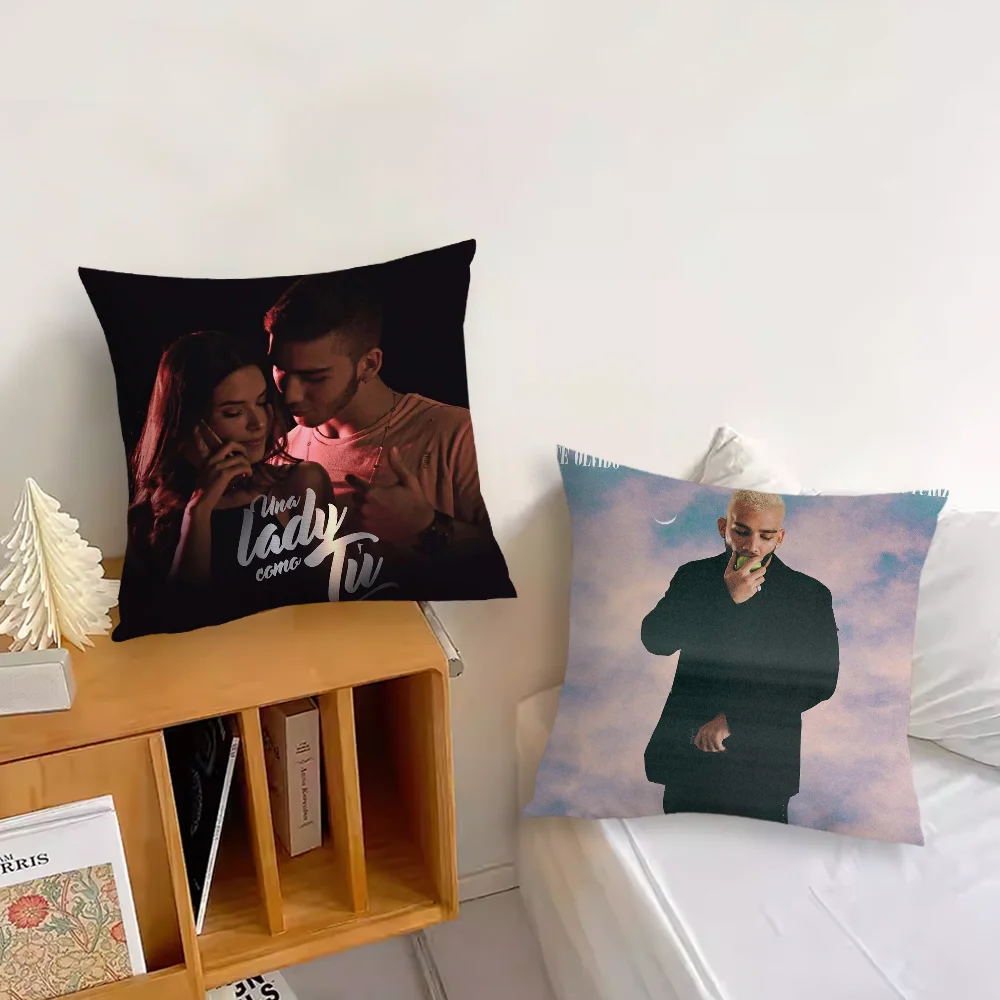 Manuel Turizo Albums Pillow Case For Sofa Bedroom Living Room Office Bedside Table Backrest Cushion Printing Square