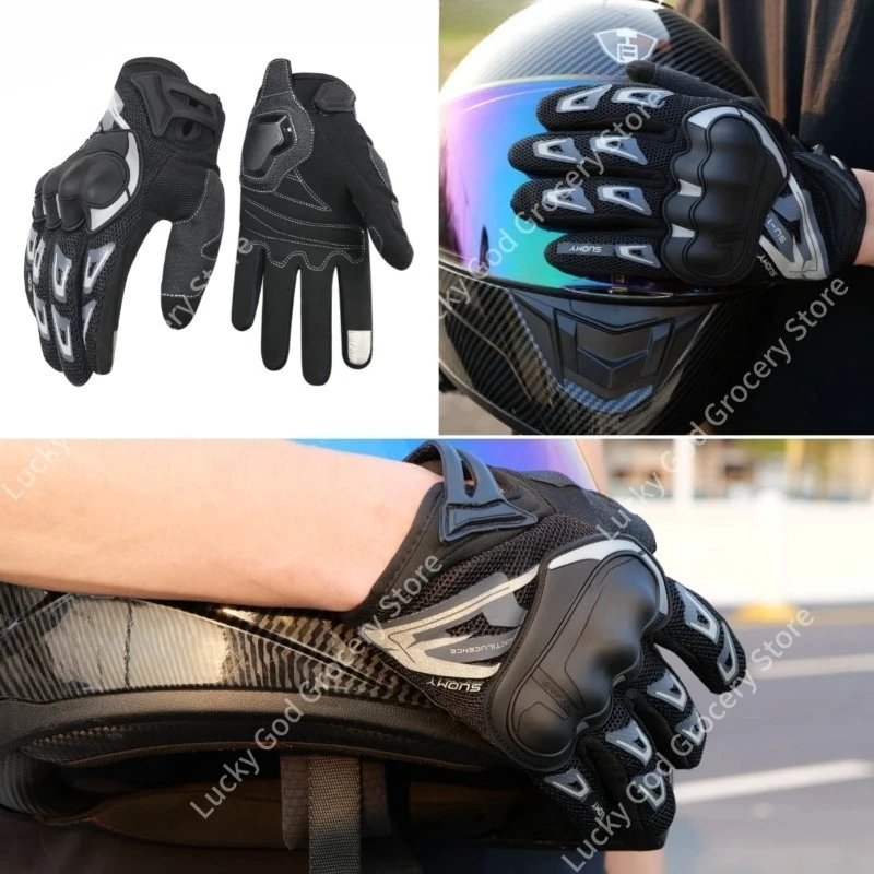 Suomy Moto Biker Touch Screen Gloves Summer Breathable Motorcycle Pink Men Women Motorbike Riding Gear view 3
