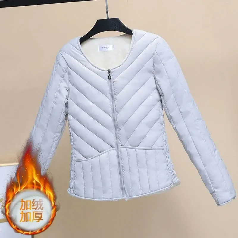 Inner Gallbladder Warm Down Cotton Jacket Female Autumn Winter Coat Tops 2024 New Short Women Cotton Jackets Slim Outerwear