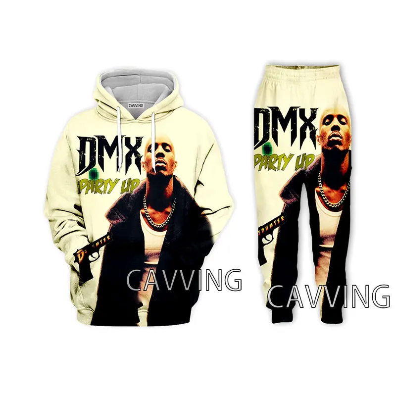 Rapper DMX 3D Printed Casual Hoodies Hooded Sweatshirt Pants Jogging Pants Trousers Suit Clothes Women/ Men\'s Sets U01
