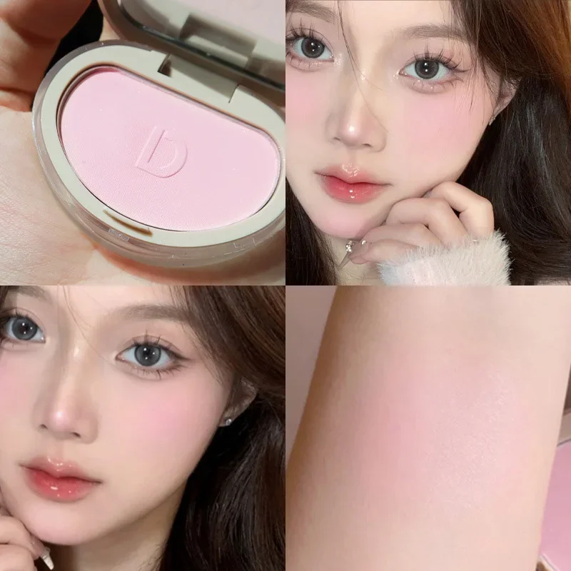 Monochrome Blush Palette Cheek Tint 7 Color Peach Pink Blush Makeup Rouge Contour Shadow Palette Waterproof Women Blush Cosmetic