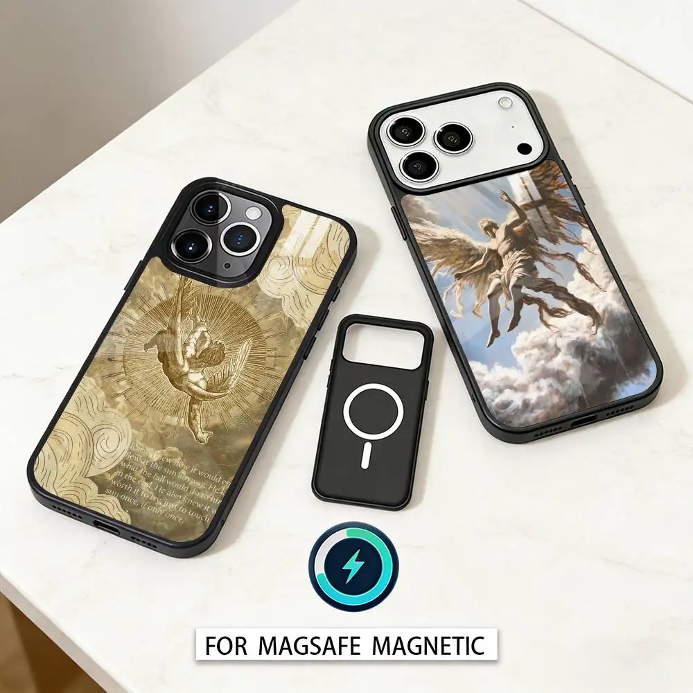 

G-Greek M-Myth Icarus Phone Case For iPhone17,16,15,14,13,12,Pro,Max,Magnetic For Magsafe Wireless Charging