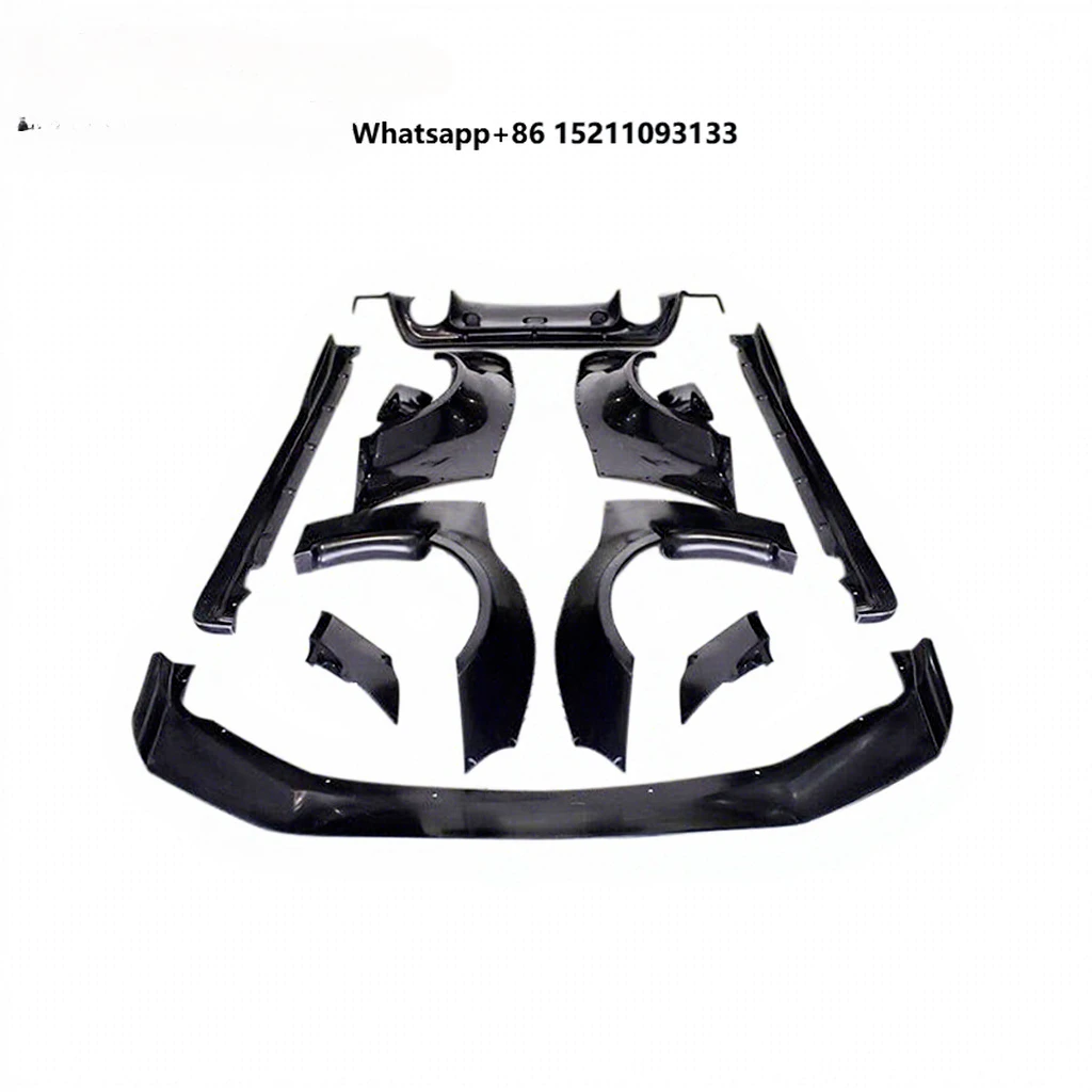 RB1 Style Fiberglass Wide Body Kit Bumper Lip Separator Side Skirt Fender Flares Wheel Arch
