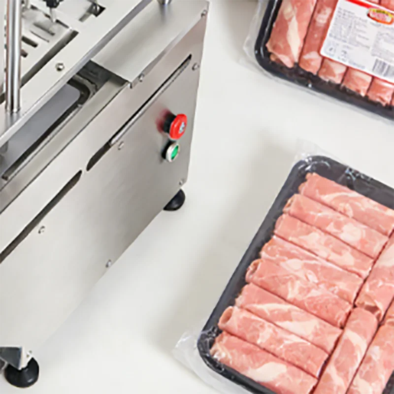 Big Blade Automatic Meat Slicer Machine Uniform Slice Thickness For Meat Wholesale Factory