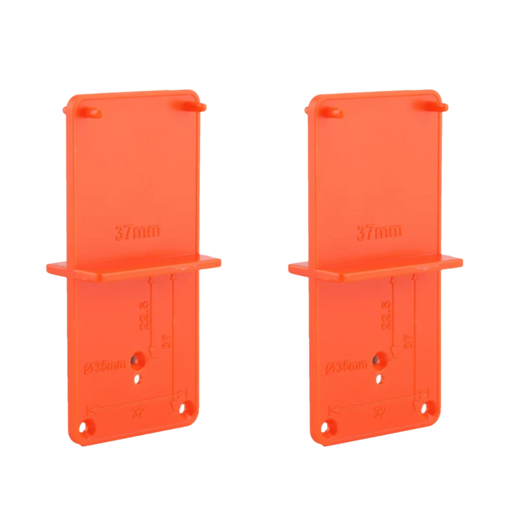 2pcs Compact Pocket Size Hinge Drill Jig Positioning Tool Fast Installation Hinge Hole Locator Drill Guide Hinge Guide Plate