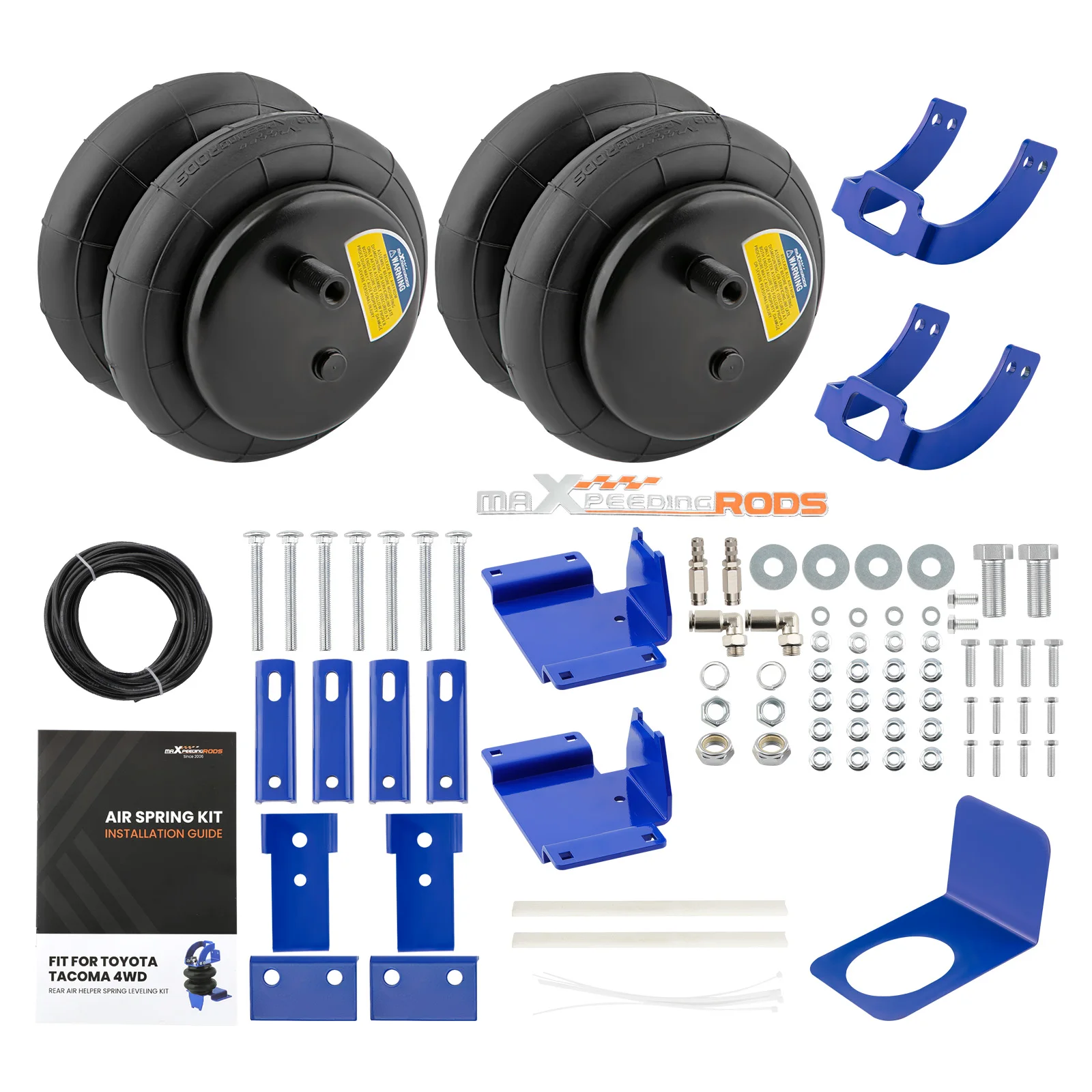 Rear Air Suspension Spring Bag Kit For Toyota Tacoma Prerunner RWD 2005-2012