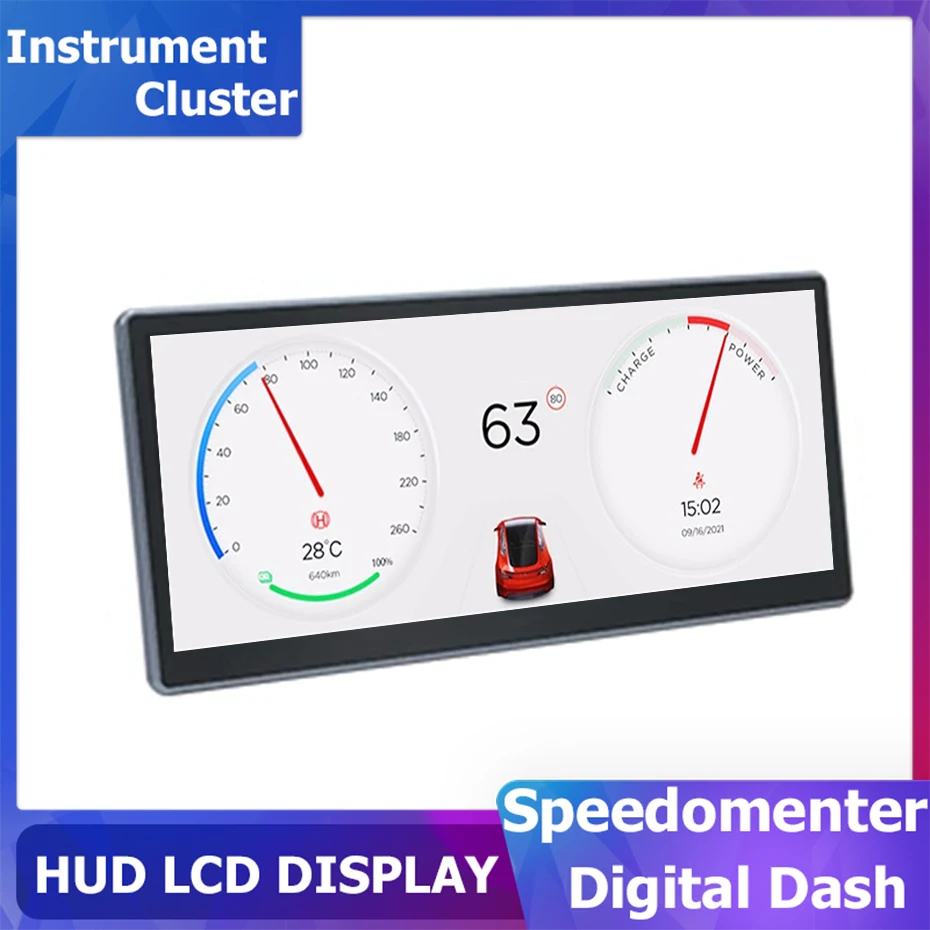 

9Inch Digital Virtual Cockpit Instrument Cluster For Tesla Model Y 3 2019-2023 Performance Speedometer HUD Dashboard CARPLAY GPS