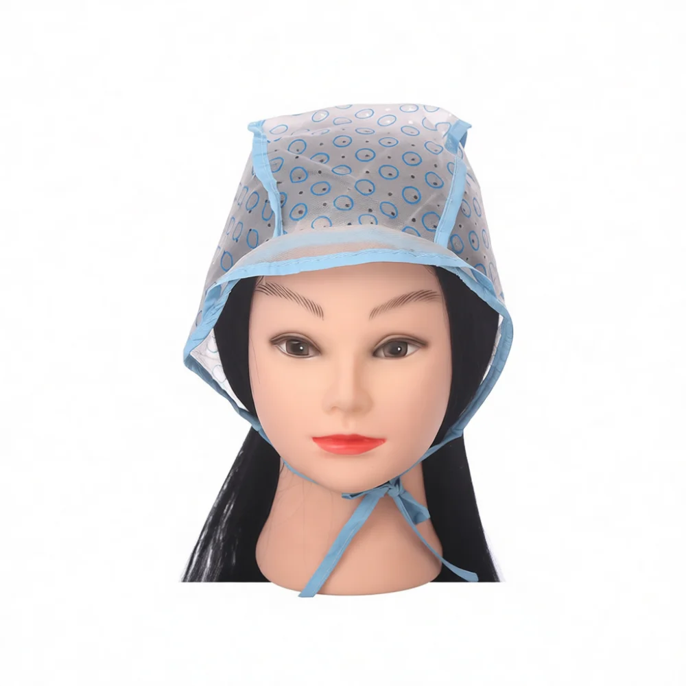 Ergonomic Hair Highlighting Cap Silicone Dyeing Hat Professional Salon Tool With Needle For Accurate Hair Bleaching