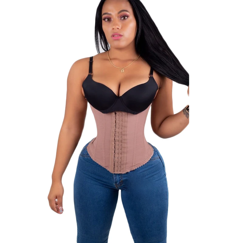 

Three rows of buckle waist Women Tummy Control Waist Slimming Belt Weight Loss Waist Trainer Body Shaper Corset Belly Sheath