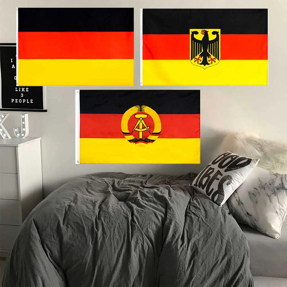 2x3fts 3x5fts German Flag East Germany Tapestry German Coat Of Arms Eagle Banner Polyester Flag For Outdoor Decoration