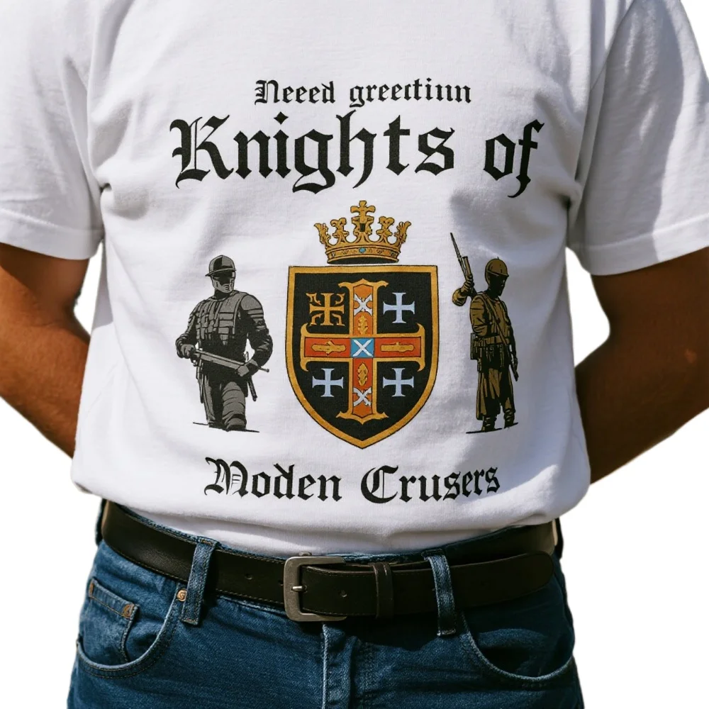 

Knights of Modern. Crusaders and Modern Soldiers Temple Order T-Shirt. Cotton Short Sleeve O-Neck Mens T Shirt New S-3XL