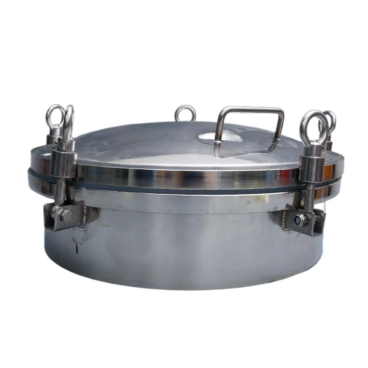 SS304 SS316 Pressure Manhole Cover Round   Observation High-pressure  for Kettle Tank